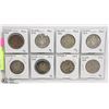 Image 1 : 8- CANADIAN 50 CENT COINS, VARIOUS YRS