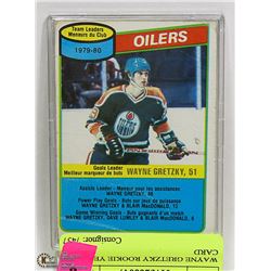WAYNE GRETZKY OPC GOAL LEADER 1980-1981 CARD
