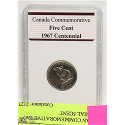 CANADIAN COMMEMORATIVE 1967 CENTENNIAL 5CENT