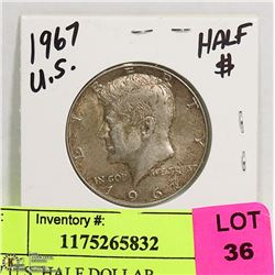 1967 U.S. HALF DOLLAR