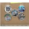 Image 1 : 5 BEATLES COINS IN PLASTIC CASES