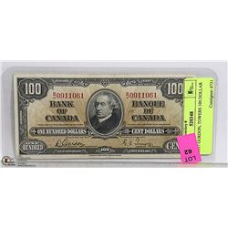 1937 GORDON, TOWERS 100 DOLLAR