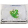 Image 1 : ENAMELED GREEN FROG BROOCH