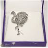 Image 1 : RHINESTONE FLAMINGO BROOCH