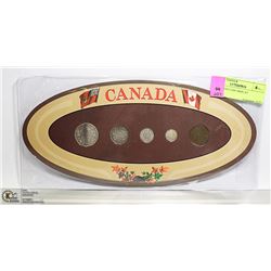 1920'S CANADIAN COIN DISPLAY