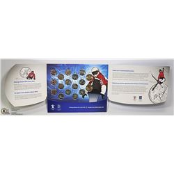 DISPLAY WITH VANCOUVER 2010 COINS