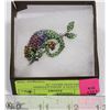 Image 1 : RHINESTONED CHAMELEON BROOCH