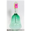 Image 1 : CRYSTAL GREEN GLASS BELL