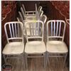 Image 1 : GROUP OF 9 WELDED ALUMINUM DINING CHAIRS