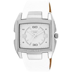 NEW DIESEL WHITE DIAL/WHITE LEATHER BAND MSRP$249