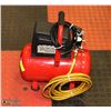 Image 1 : 3 GAL. AIR COMPRESSOR WITH HOSE