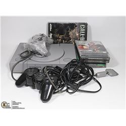 SONY PLAYSTATION WITH 2 CONTROLLERS AND GAMES