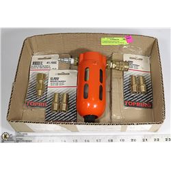COMPRESSOR MOISTURE EXTRACTOR AND AIR FITTINGS.
