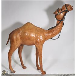 REAL LEATHER HANDMADE 22" TALL EGYPTIAN CAMEL