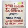 Image 1 : 1970'S WOOD PARKING SIGN $5 FINE 14"X 12"