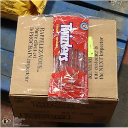 CASE WITH 24 250G BAGS OF TWIZZLER TWISTS