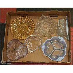 ANTIQUE BOWLS - 4 PATTERS PLUS 5 SALT SPOONS,