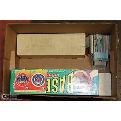 LARGE BOX OF BASEBALL CARD SET, ASSORTED HOCKEY