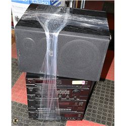 SONY RECEIVER WITH CD AND DUAL CASSETTE