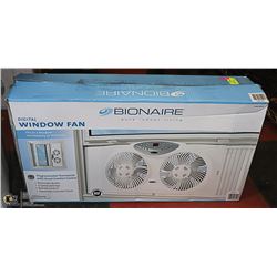 NEW BIONAIRE DIGITAL PROGRAMMABLE WINDOW FAN