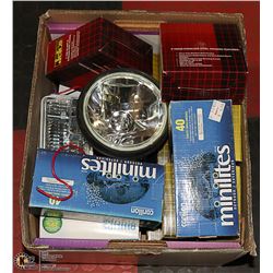 ASSORTED BOX OF MISC 12V LIGHTING