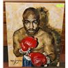 Image 1 : 26 X 30 BOXING LEGEND EARNIE SHAVERS OIL ON CANVAS
