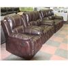 Image 1 : NEW MUNICH BROWN LEATHERETTE RECLINING 76"