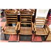 Image 1 : 3 TEAK OUTDOOR CHAIRS