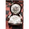 Image 1 : VICTORIAN CHAIR, FABRIC PERFECT, MARKS ON WOOD