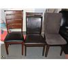 Image 1 : LOT OF 3 ASSORTED SIDECHAIRS. FURNITURE
