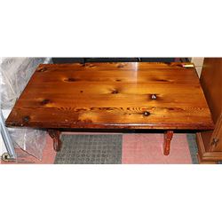 WOOD COFFEE TABLE 48" LONG 26" WIDE