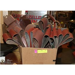LARGE SANDING BELTS MOST ARE 3"X21"