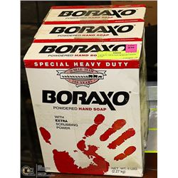 3 BOXES 15POUNDS BORAXO HAND SOAP