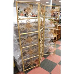 BAMBOO TRI FOLD SCREEN - EACH PANEL IS 6 FT TALL X