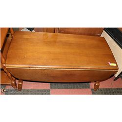 ESTATE DROP LEAF VILAS MAPLE ROUND COFFEE TABLE