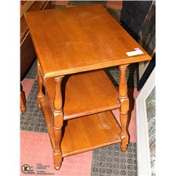 ESTATE 3 TIER VILAS MAPLE SIDE TABLE