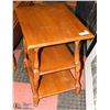 Image 1 : ESTATE 3 TIER VILAS MAPLE SIDE TABLE