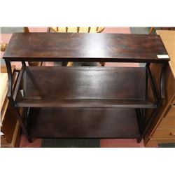DARK BROWN - THREE SHELVES UNIT (MIDDLE SHELF A