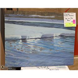 ORIGINAL "ICE ON THE BOW" SIGNED CRANE THOMAS