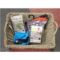BASKET  OF NEW DOG APPAREL
