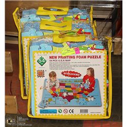3 NEW LARGE EDUCATIONAL MAP PUZZLES