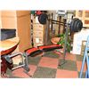 Image 1 : INNOVA WEIGHT BENCH WITH BARBELL AND WEIGHTS