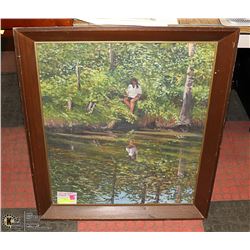 FRAMED ORIGINAL CRANE THOMAS 30"X26"