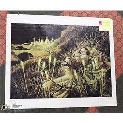 WHIPPLE PRINT - DISTANT LOVER SIGNED 23" X 19"