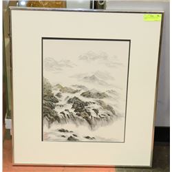 SECRET FALLS PAINTING - 26 1/2" X20 3/8