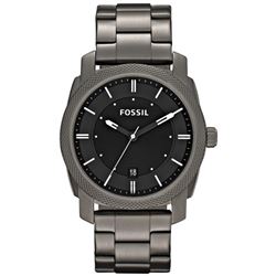 NEW FOSSIL BLACK DIAL ST STEEL 42MM MSRP$207 WATCH