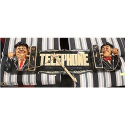 LAURAL AND HARDY TELEHONE SIGN