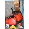 Image 1 : PALLET OF ASSORTED ESTATE MISC. INCL JERRY CANS,