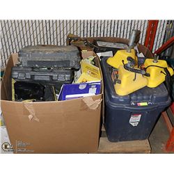PALLET OF ASSORTED TOOLS AND SHOP MISC