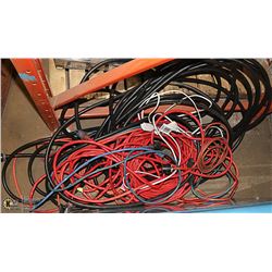 LOT OF ASSORTED EXTENSION CORDS